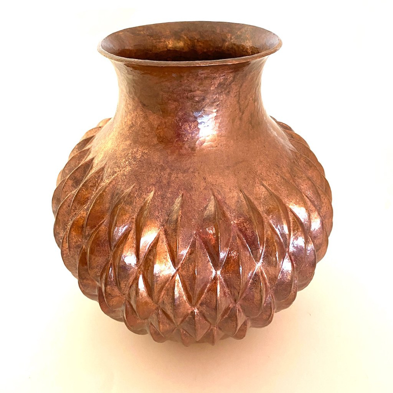 Finished copper pitcher